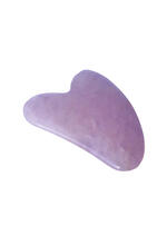 Guasha en pierre de quartz rose